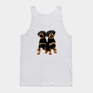 Rottweiler Cute Puppy Dogs Tank Top